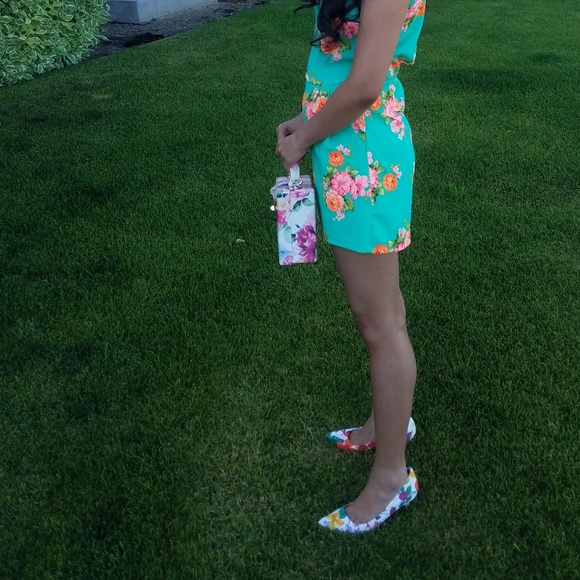 Vintage floral box hand bag - Picture 6 of 6